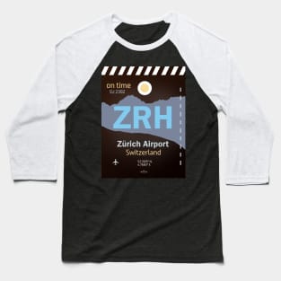 ZRH Zurich Airport code Baseball T-Shirt